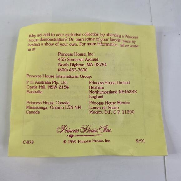 Princess House Exclusive Handcrafted Porcelain Vintage Trinket Box Japan Floral - Picture 5 of 12